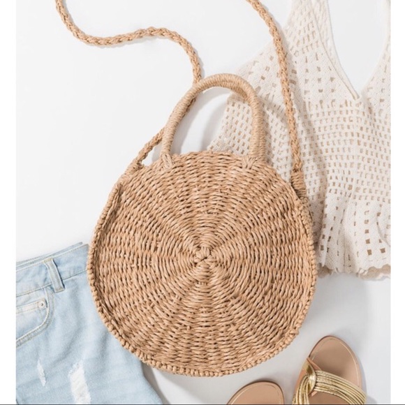 LAST ONE✨ Round Crossbody Straw Handbag Summer Bag - Picture 4 of 4